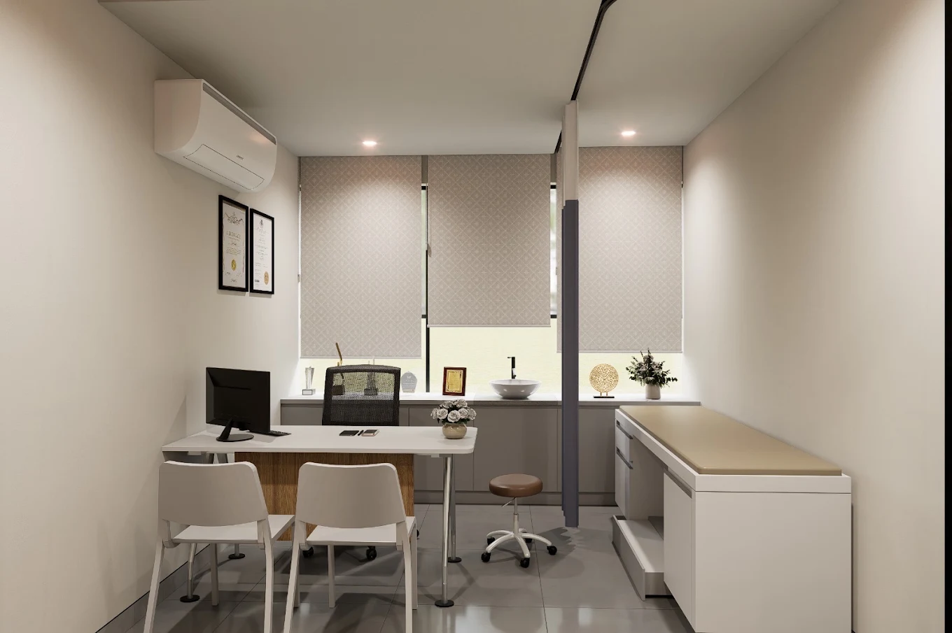 Consultation room at AIP Healthcare, Kondapur